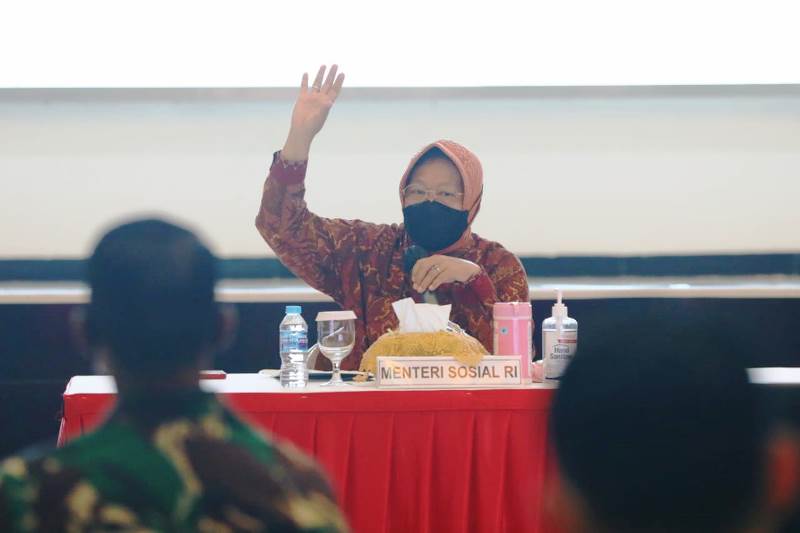 Indonesian Minister of Social Affairs Tri Rismaharini, also known as Risma